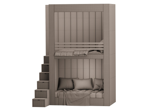 Childrens bunk bed 28 3D 模型