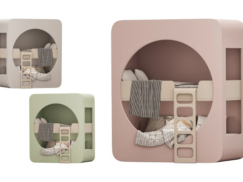 बच्चों का चारपाई बिस्तर 29 3D मॉडल