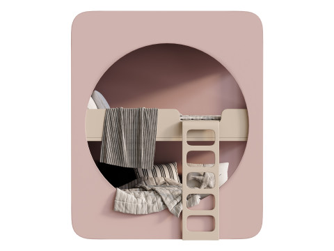 Childrens bunk bed 29 3D Model