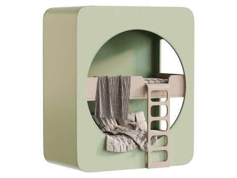 Childrens bunk bed 29 3D Model