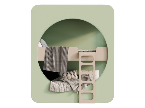 Childrens bunk bed 29 3D Model