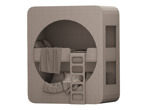 Childrens bunk bed 29 3D Model