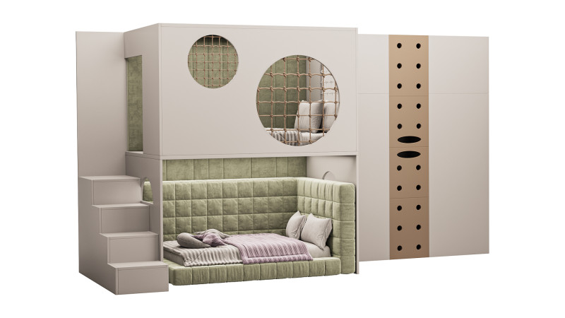 Childrens bunk bed 30 Modello 3D .c4d .max .obj .3ds .fbx .stl .blend
