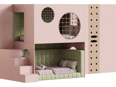 Childrens bunk bed 30 Modello 3D