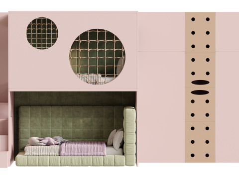 Childrens bunk bed 30 Modello 3D