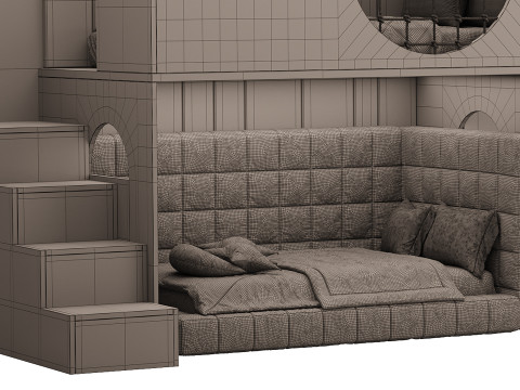 Childrens bunk bed 30 Modello 3D