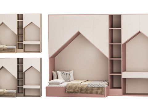Childrens bunk bed 30 3D Model