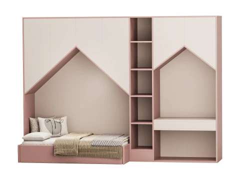 Childrens bunk bed 30 3D Model