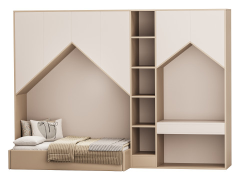 Childrens bunk bed 30 Model 3D