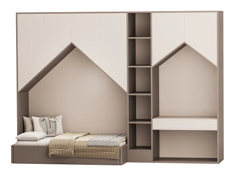 Childrens bunk bed 30 3D Model