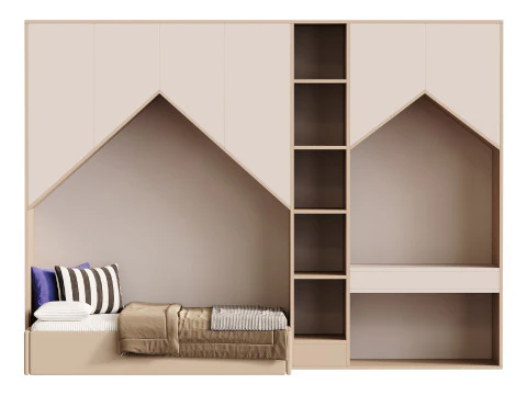 Childrens bunk bed 30 3D Model