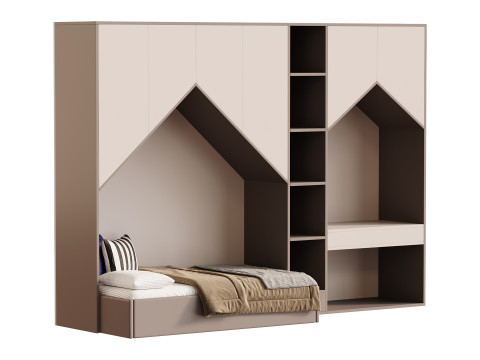 Childrens bunk bed 30 Model 3D