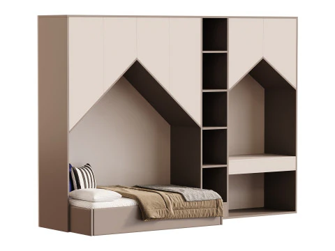 Childrens bunk bed 30 3D Model