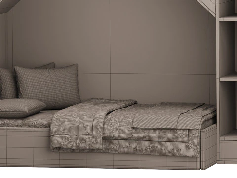 Childrens bunk bed 30 3D Model