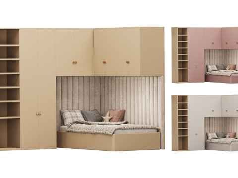 Childrens bunk bed 31 3D Model