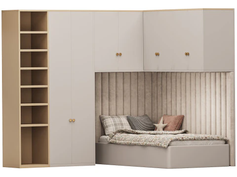 Childrens bunk bed 31 3D Model