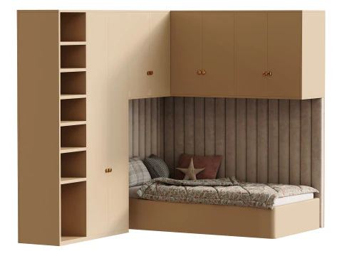 Childrens bunk bed 31 3D Model