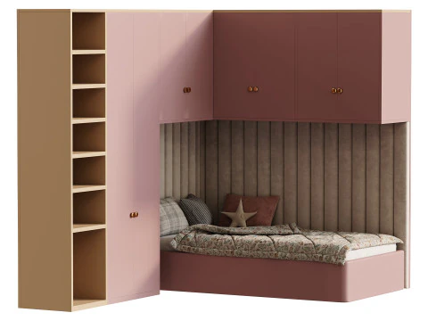 Childrens bunk bed 31 3D Model