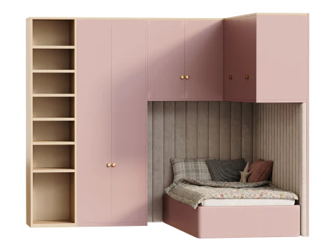 Childrens bunk bed 31 3D Model