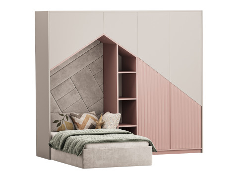 Childrens bunk bed 32 3D Model