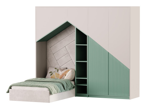 Childrens bunk bed 32 3D Model