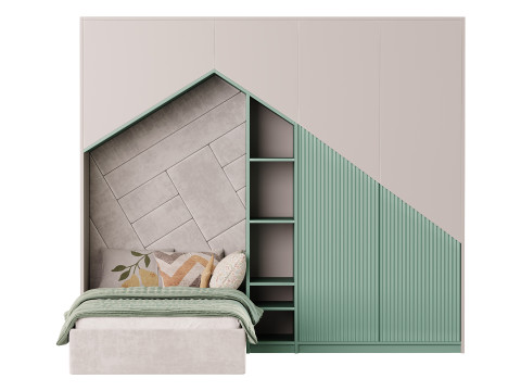 Childrens bunk bed 32 3D Model