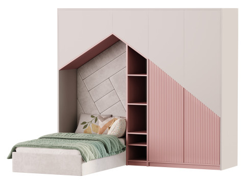 Childrens bunk bed 32 3D Model