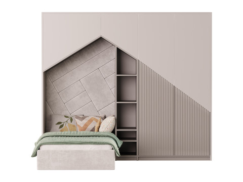 Childrens bunk bed 32 3D Model