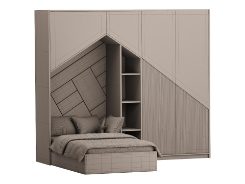 Childrens bunk bed 32 3D Model
