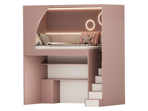 Letto a castello per bambini 33 Modello 3D