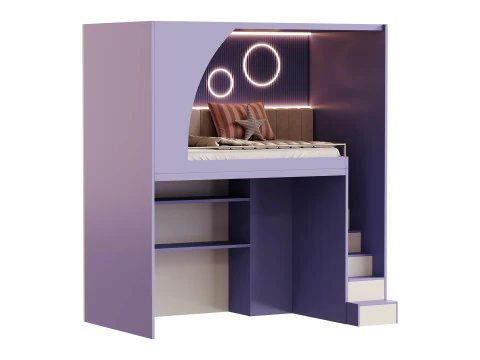 Letto a castello per bambini 33 Modello 3D