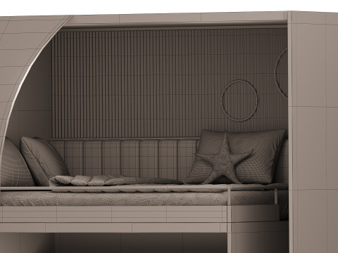 儿童双层床33 3D 模型