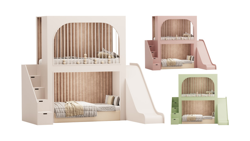 Childrens bunk bed 43 Modèle 3D .c4d .max .obj .3ds .fbx .stl .blend 
