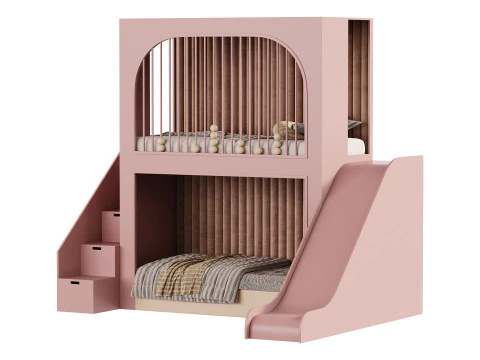 बच्चों का चारपाई बिस्तर 43 3D मॉडल