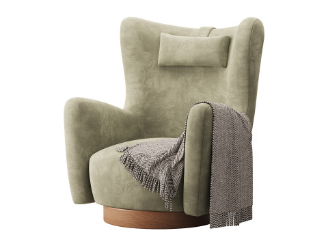 Colette Swivel Armchair 3D Model