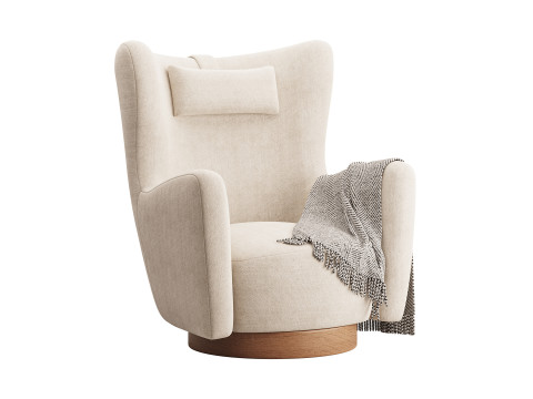 Colette Swivel Armchair 3D Model
