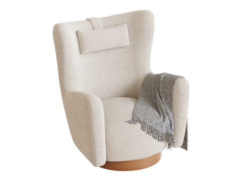 Colette Swivel Armchair 3D Model