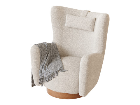 Colette Swivel Armchair 3D Model