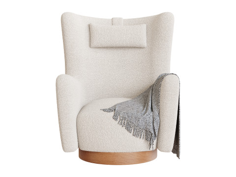 Colette Swivel Armchair 3D Model