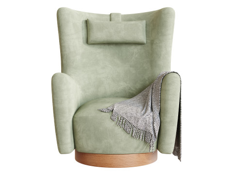 Colette Swivel Armchair 3D Model