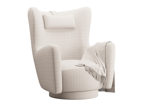 Colette Swivel Armchair 3D Model