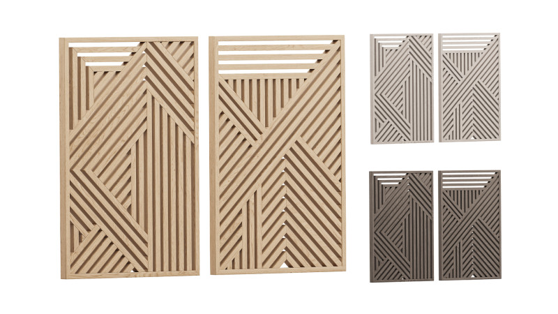Decor Wall Art 2 3D Model .c4d .max .obj .3ds .fbx .stl .blend 