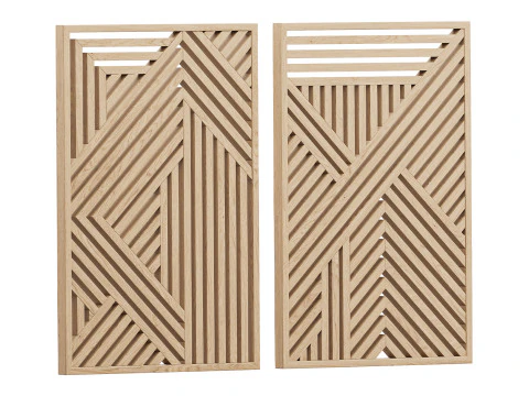 Dekoracja ścienna 2 Model 3D