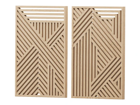 Dekoracja ścienna 2 Model 3D