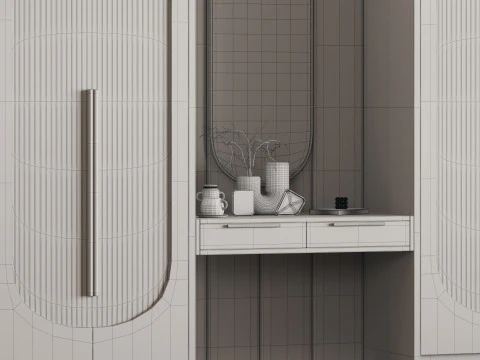 Designing Luxurious Wardrobee 3D Model