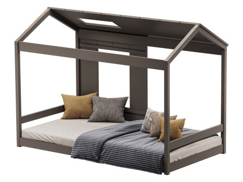 EUROCO Wood Twin Classic House 3Dモデル