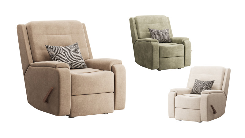 Flexsteel Kerrie Power Recliner Chair Model 3D .c4d .max .obj .3ds .fbx .stl .blend 