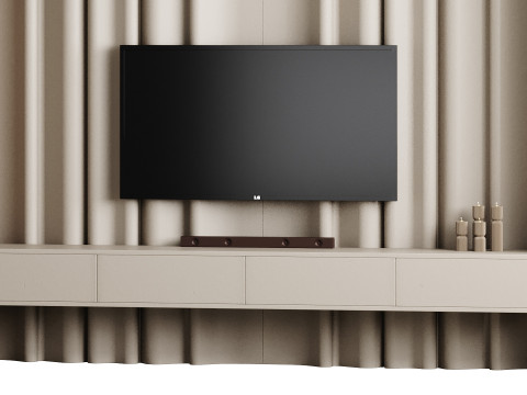 Modern TV Wall 03 3D Model