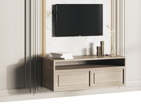 Modern TV Wall 05 3D 모델