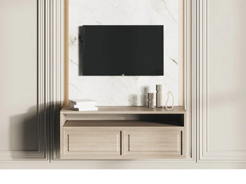 Modern TV Wall 05 3D Model